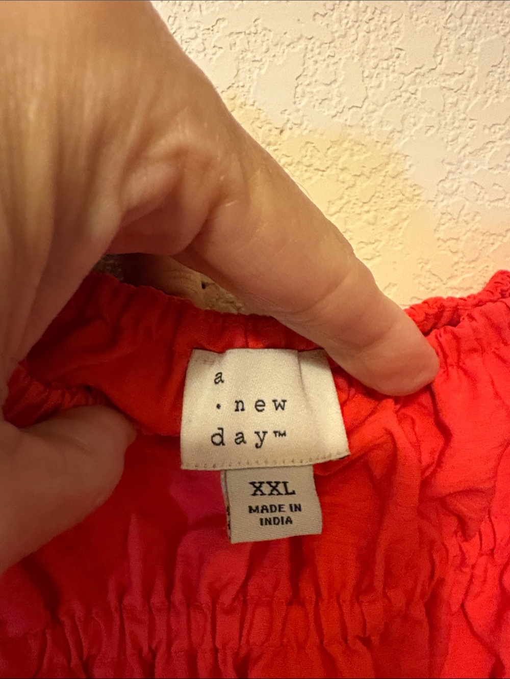 a new day Smocked Adjustable Straps Orange/Coral Maxi Dress - size XXL - Picture 2 of 3